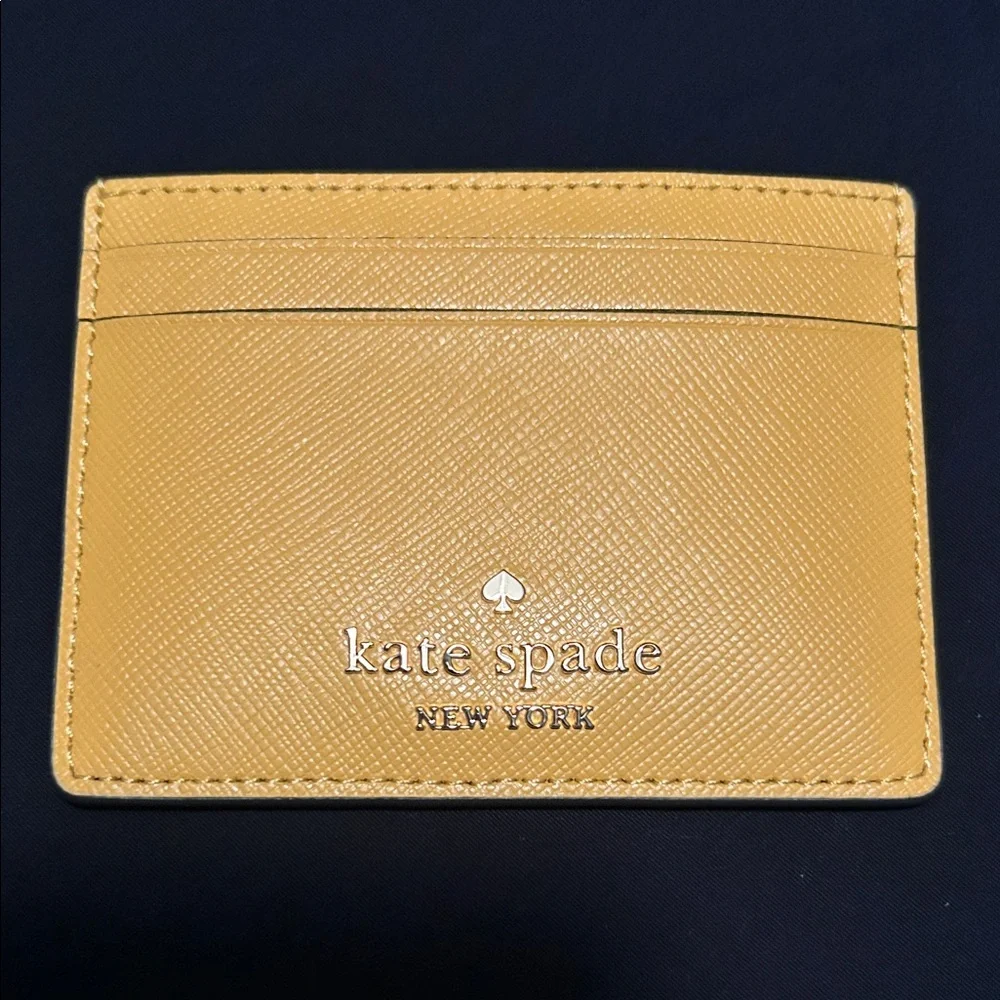 Kate Spade Daffodi Madison Saffiano Leather Slim Small Card Holder